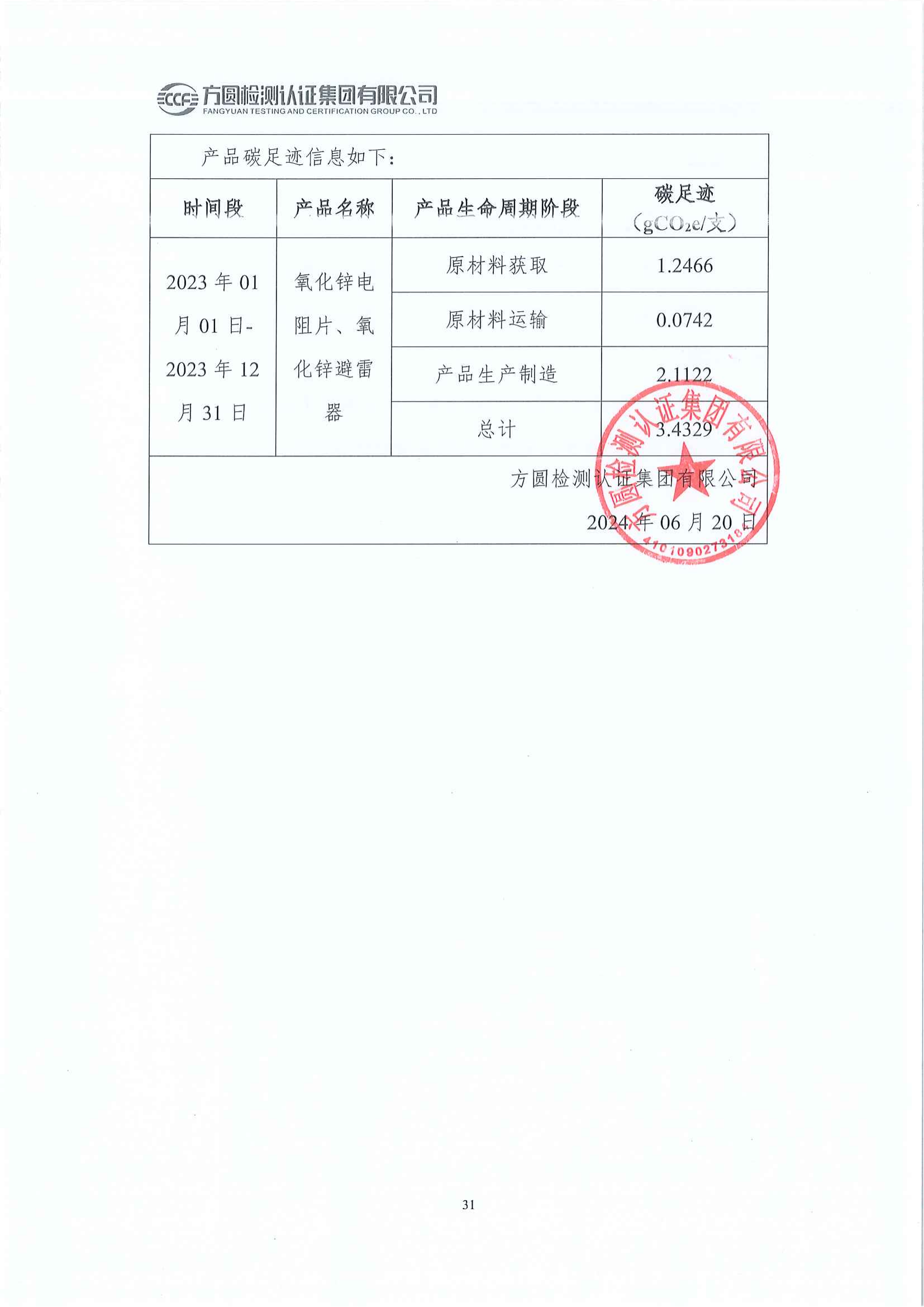 南阳金牛电气有限公司2023年度产品碳足迹评价报告(图27)